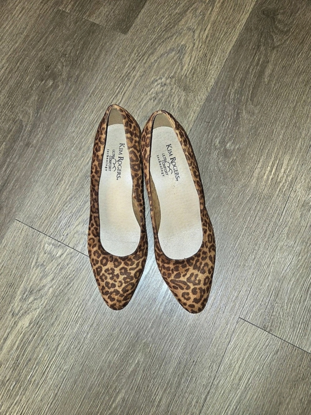 Kim Rogers Leopard Print Heels in Brown